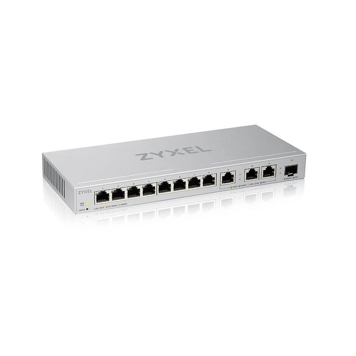 Zyxel XGS1250-12 - Switch - Managed - 8 x 10/100/1000 + 3 x 100/1000/2.5G/5G/10GBase-T + 1 x SFP+ - desktop