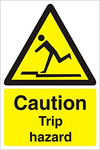 Warning Sign Trip Hazard Plastic 60 x 40 cm