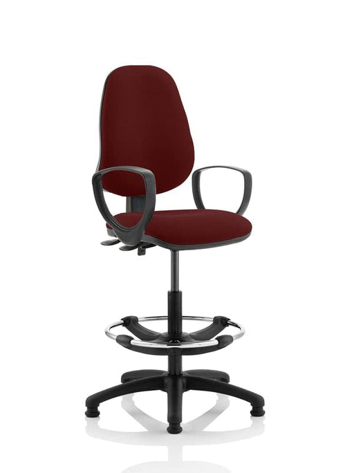 Dynamic Permanent Contact Backrest Task Operator Chair Loop Arms Eclipse II Ginseng Chilli Seat High Back