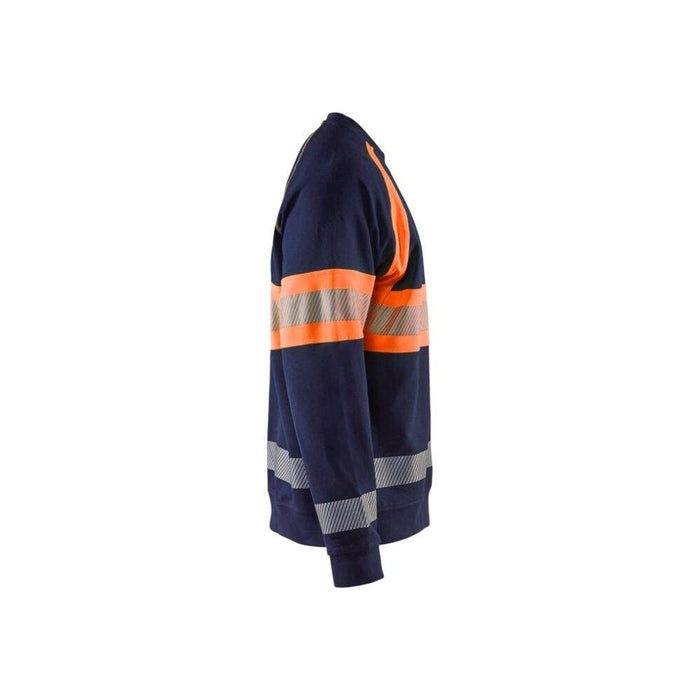 BLÅKLÄDER Sweater 33591158 Cotton Navy Blue, Orange Size XXL