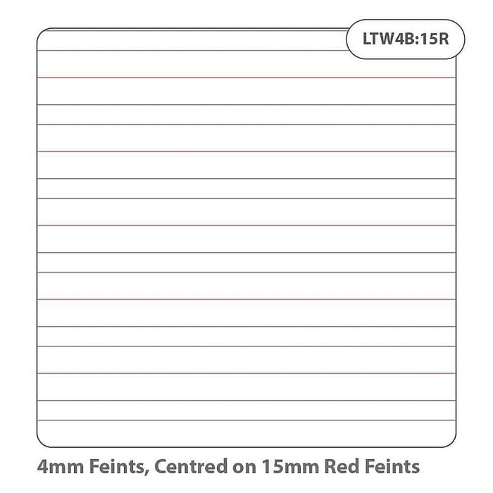 Rhino 6 x 8 Learn to Write Book 32 Page Purple Narrow-Ruled LTW4B:15R (Pack 100) - SDXB4-4