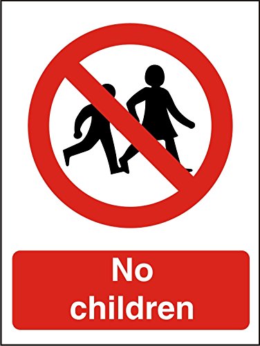 Prohibition Sign No Children Vinyl 20 x 15 cm