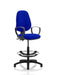 Dynamic Permanent Contact Backrest Task Operator Chair Loop Arms Eclipse II Stevia Blue Seat High Back