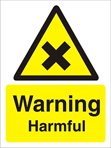 Warning Sign Harmful Plastic 40 x 30 cm