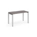 Rectangular Single Desk Beech Wood Straight Legs Silver Adapt II 1400 x 600 x 725mm