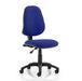 Dynamic Permanent Contact Backrest Task Operator Chair Without Arms Eclipse I Stevia Blue Seat High Back