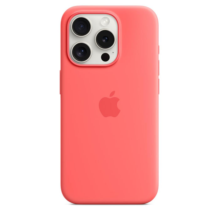 Apple - Back cover for mobile phone - MagSafe compatibility - silicone - guava - for iPhone 15 Pro