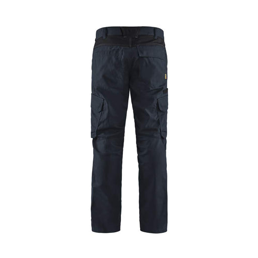 BLÅKLÄDER Trousers 14441832 Cotton, Elastolefin, PL (Polyester) Dark Navy, Black Size 40R