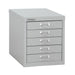 Bisley MultiDrawer Steel Desktop Drawers 5 Drawers No 279 x 380 x 325 mm Silver