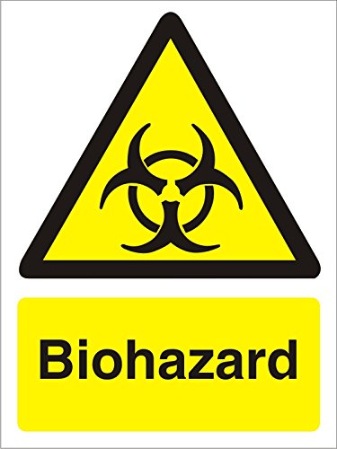 Warning Sign Biohazard Plastic 40 x 30 cm