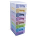 Really Useful Box 8 x 7 Litre Plastic Drawer Unit Pastel 300 x 420 x 925 mm