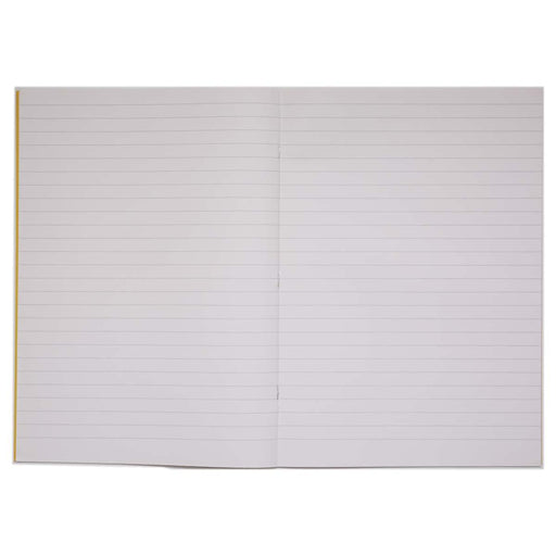 Rhino 13 x 9  A4+ Oversized Exercise Book 40 Page Feint Ruled 12mm Yellow (Pack 100) - VDU024-200-0