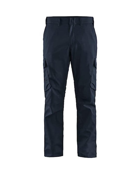 BLÅKLÄDER Trousers 14441832 Cotton, Elastolefin, PL (Polyester) Dark Navy, Black Size 36S