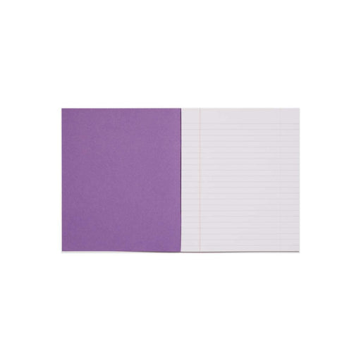 Rhino 8 x 6.5 Exercise Book 48 Page Ruled F8M Purple (Pack 100) - VEX342-419-8