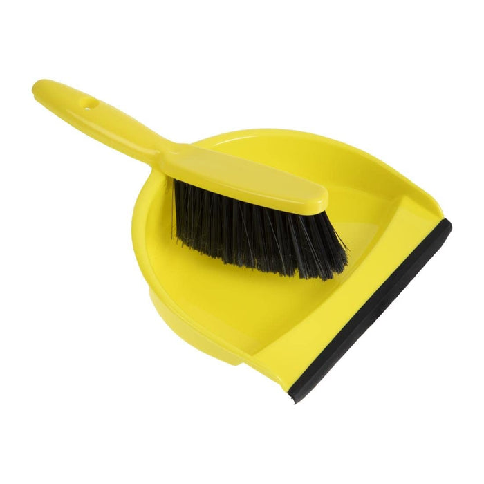 Robert Scott Dustpan and Brush Set Soft Yellow