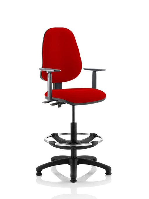 Dynamic Permanent Contact Backrest Task Operator Chair Height Adjustable Arms Eclipse II Bergamot Cherry Seat High Back