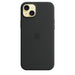 Apple - Back cover for mobile phone - MagSafe compatibility - silicone - black - for iPhone 15 Plus