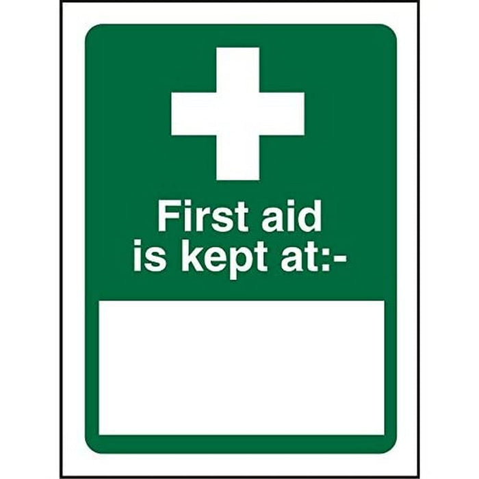 First Aid Supplies Location Sign Plastic 30 x 20 cm