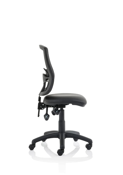 Eclipse Plus III Deluxe Medium Mesh Back Task Operator Office Chair Black Seat Without Arms - KC0398