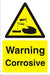 Warning Sign Corrosive PVC 30 x 20 cm