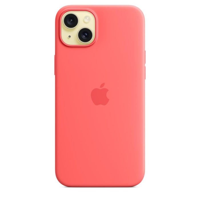 Apple - Back cover for mobile phone - MagSafe compatibility - silicone - guava - for iPhone 15 Plus