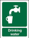 First Aid Sign Drinking Plastic 20 x 15 cm