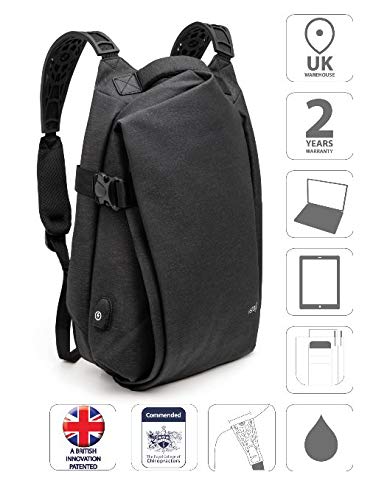 Falcon Laptop Backpack is0211 15.6 Inch Polyester Grey, Orange 33 x 34 x 43 cm