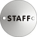 Office Sign Staff Aluminium Silver, Black 72mm Diameter