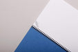 Europa Notebook 4865Z A4 Ruled Spiral Bound Side Bound Pressboard Hardback Blue Perforated 120 Pages