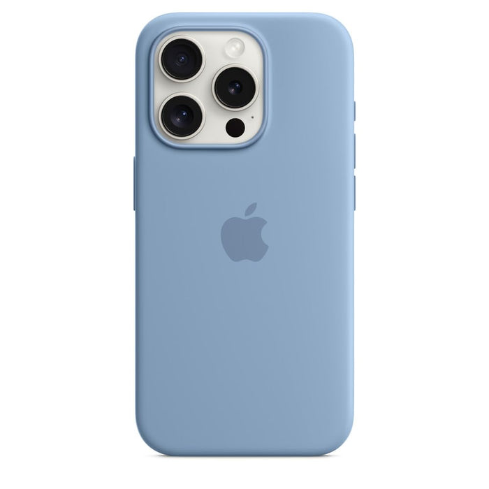 Apple - Back cover for mobile phone - MagSafe compatibility - silicone - winter blue - for iPhone 15 Pro