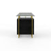 Alphason Desks AW21922 Black And Gold 1,410 (W) x 645 (D) x 755 (H) mm