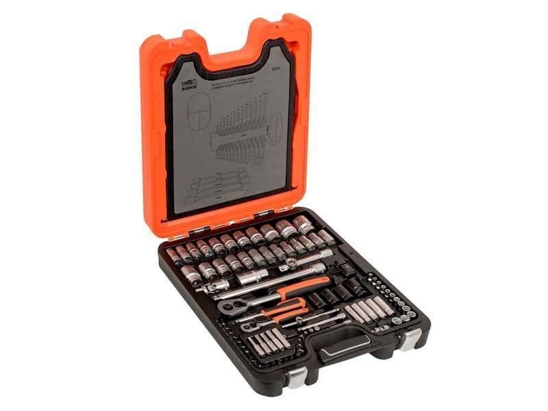 S106 Socket & Spanner Set of 106 AF & Metric 1.4 & 1.2in Drive