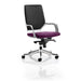 Dynamic Tilt & Lock Visitor Chair Fixed Arms Xenon Tansy Purple Seat, White Shell Without Headrest Medium Back