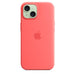 Apple - Back cover for mobile phone - MagSafe compatibility - silicone - guava - for iPhone 15