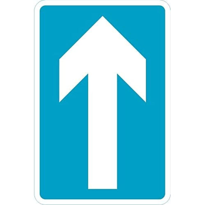 Road Sign One Way Aluminium Composite 45 x 45 cm