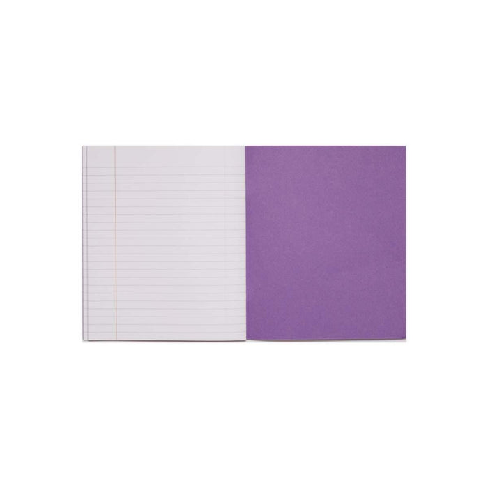 Rhino 8 x 6.5 Exercise Book 48 Page Ruled F8M Purple (Pack 100) - VEX342-419-8