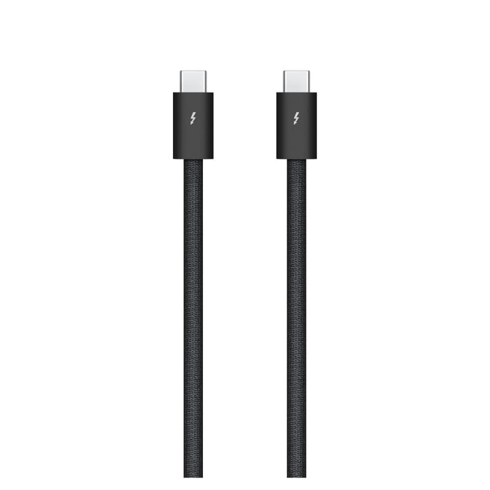 Apple Thunderbolt 4 Pro - Thunderbolt cable - 24 pin USB-C (M) to 24 pin USB-C (M) - USB 3.2 / USB4 / Thunderbolt 3 / Thunderbolt 4 / DisplayPort - 1 m - Daisy chain support - black