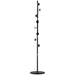 HOMCOM Coat Rack Marble,Steel Black 35 x 35 x 170 cm