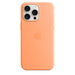 Apple - Back cover for mobile phone - MagSafe compatibility - silicone - orange sorbet - for iPhone 15 Pro Max