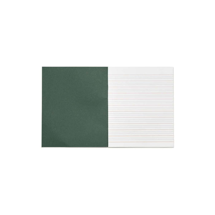 Rhino 8 x 6.5 Inches Learn to Write Book 32 Page Narrow-Ruled Dark Green (Pack 100) - SDXB6-8