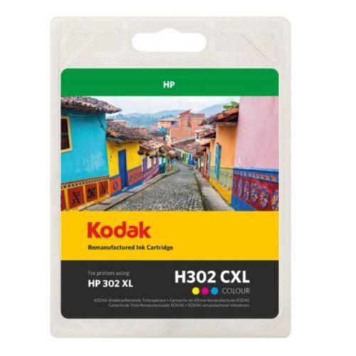 Kodak Ink Cartridge Compatible with HP 302XL F6U67AE Tri-colour