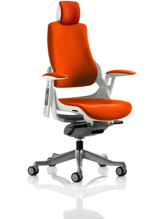 Dynamic Synchro Tilt Executive Chair Height Adjustable Arms Zure Tabasco Red Seat With Headrest High Back