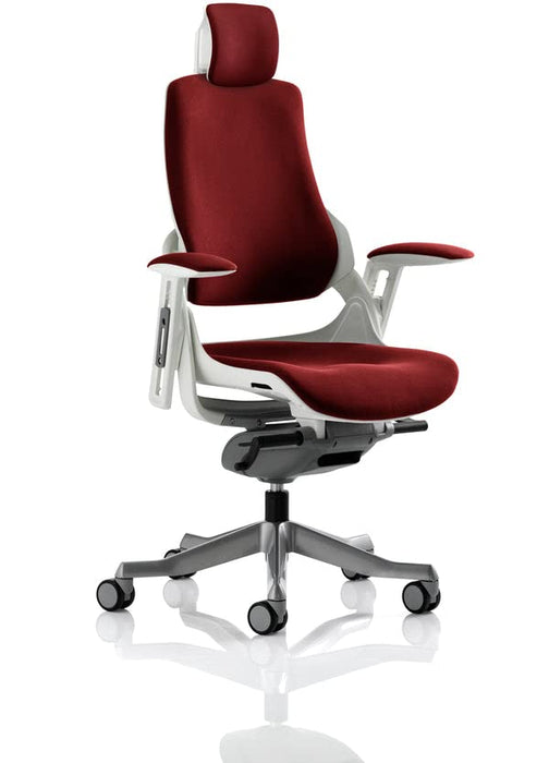 Dynamic Synchro Tilt Executive Chair Height Adjustable Arms Zure Ginseng Chilli Seat With Headrest High Back