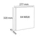 Exacompta Presentation Ring Binder Kreacover Personal 51842E Polypropylene A4 4 ring 30 mm White Pack of 10