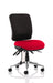 Dynamic Independent Seat & Back Task Operator Chair Without Arms Chiro Black Back, Ginseng Chilli Seat Medium Back