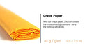 Tutorcraft  Crepe Paper Yellow 10 Sheets