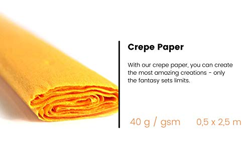 Tutorcraft  Crepe Paper Yellow 10 Sheets