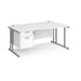 Dams International Wave Desk MC16WRP2SWH 1,600 x 725 x 800 - 990 mm