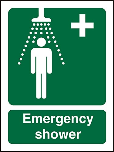 First Aid Sign Shower Vinyl 30 x 20 cm