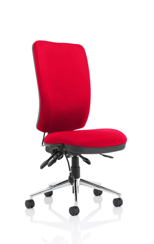 Dynamic Synchro Tilt Task Operator Chair Without Arms Chiro Bergamot Cherry Seat High Back